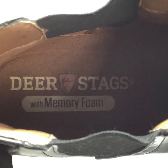 Deer Stags Rockland Memory Foam Black Faux Leather Chelsea Boots Men 11 NWOT - Picture 4 of 7